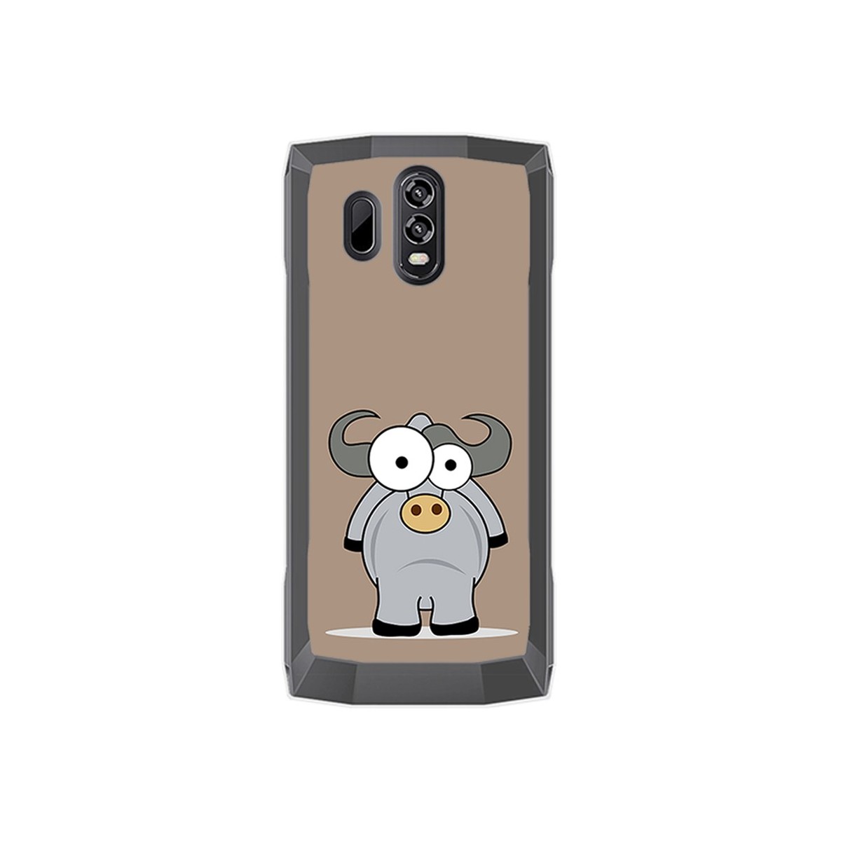 Funda Gel Tpu para Homtom HT70 Diseño Toro Dibujos