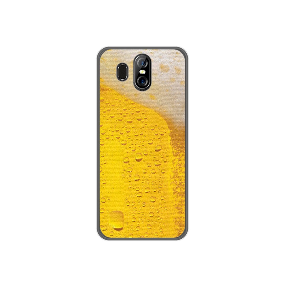 Funda Gel Tpu para Homtom S16 Diseño Cerveza Dibujos