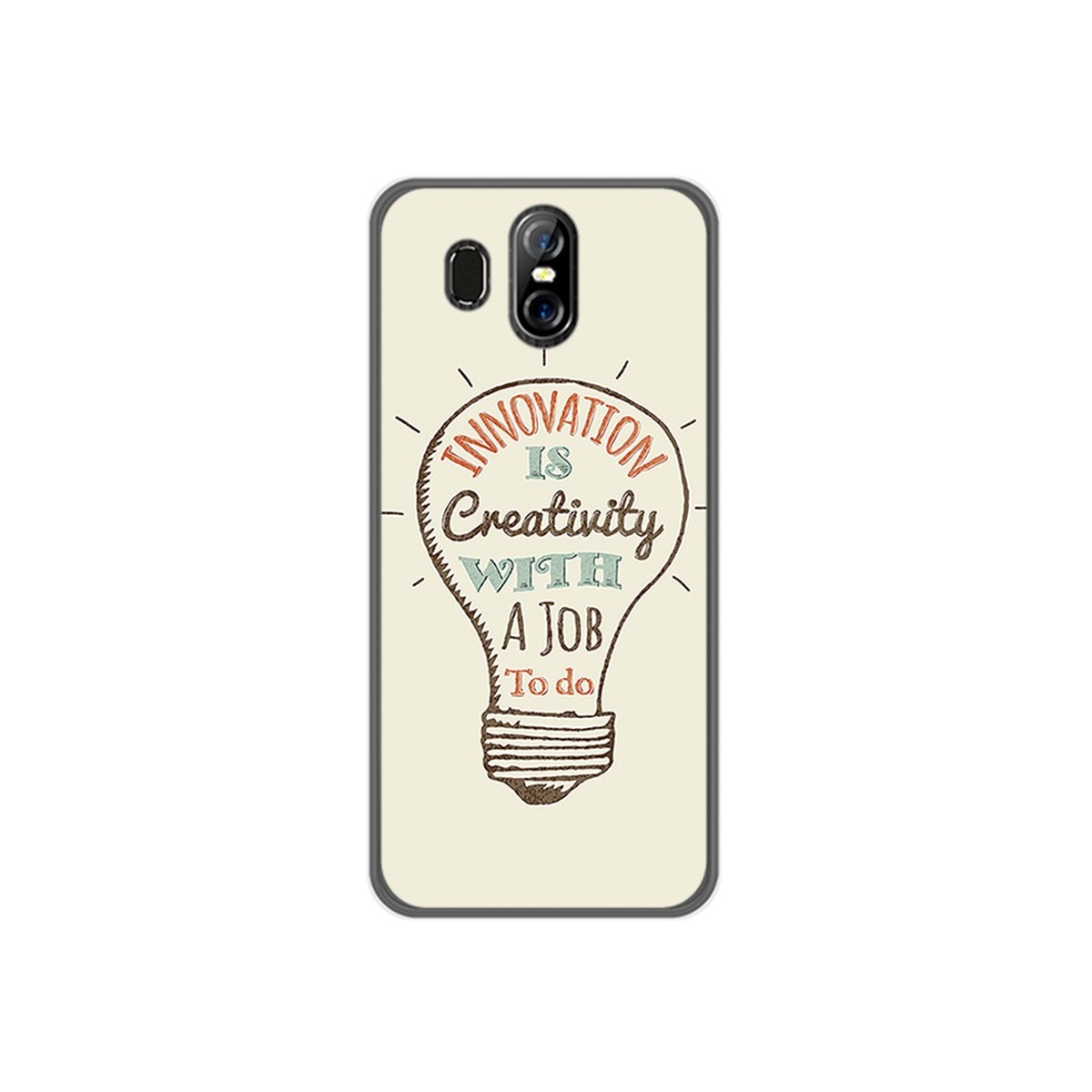 Funda Gel Tpu para Homtom S16 Diseño Creativity Dibujos