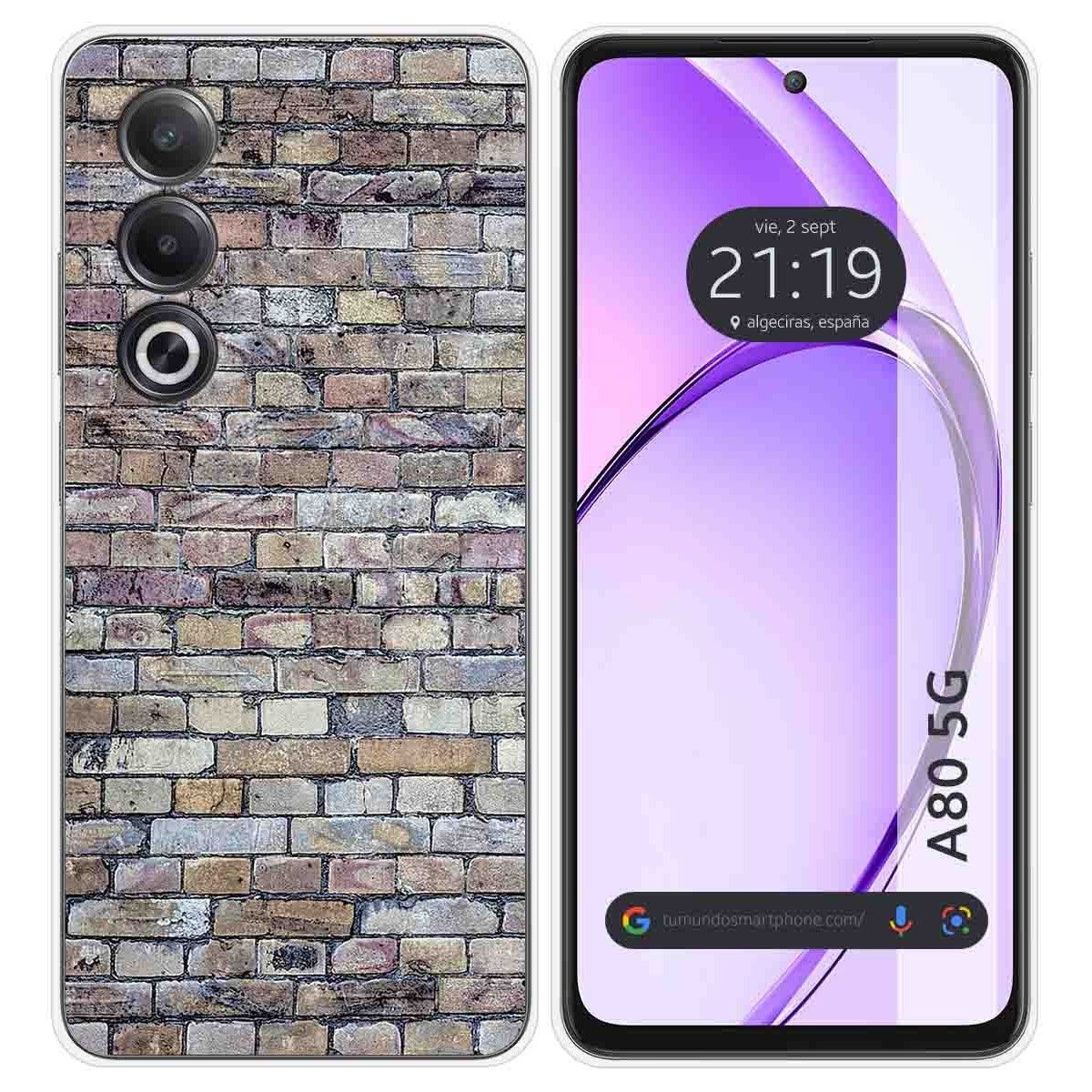 Funda Silicona para Oppo A80 5G diseño Ladrillo 02 Dibujos