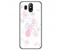 Funda Gel Tpu para Homtom S16 Diseño Flores Minimal Dibujos