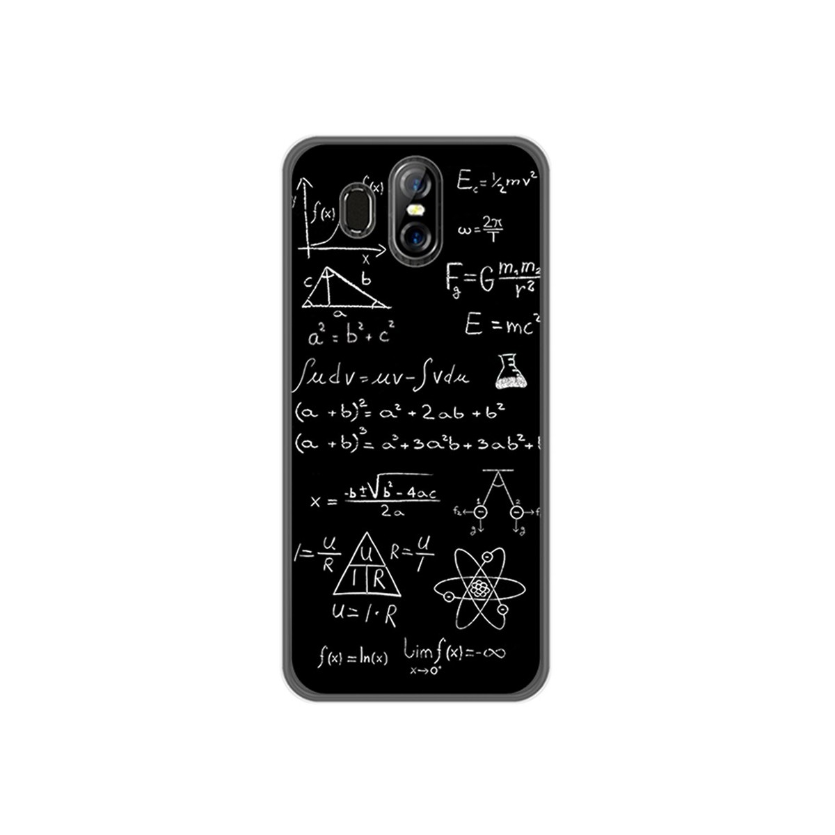 Funda Gel Tpu para Homtom S16 Diseño Formulas Dibujos