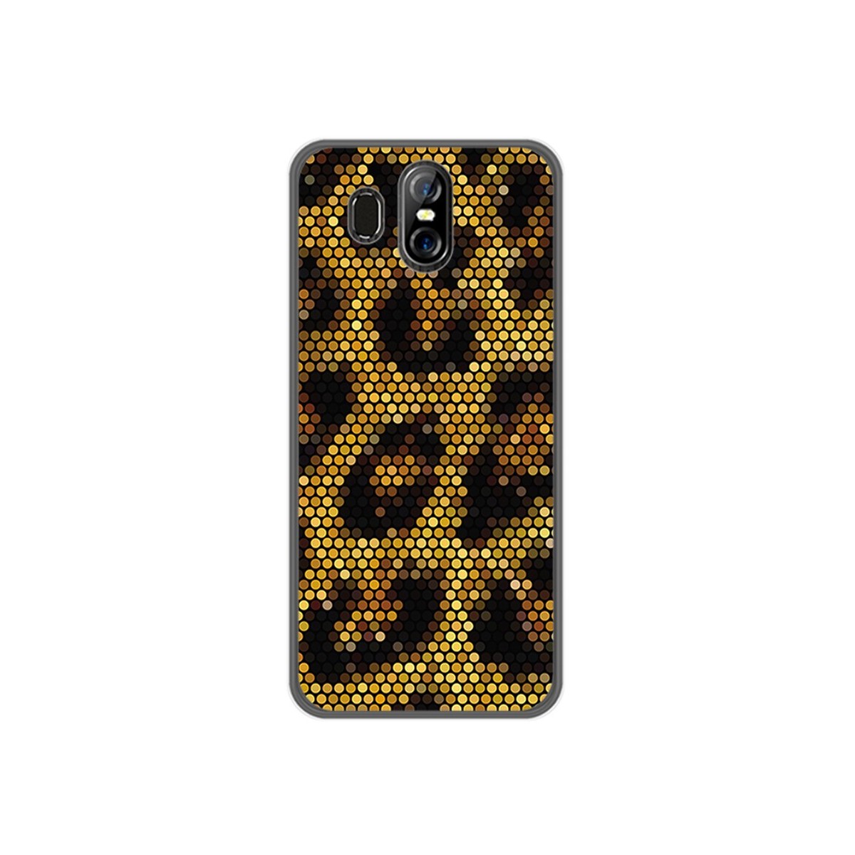 Funda Gel Tpu para Homtom S16 Diseño Leopardo Dibujos