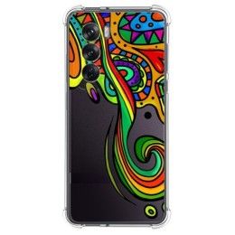 Funda Silicona Antigolpes para Oppo Reno 12 Pro 5G diseño Colores Dibujos