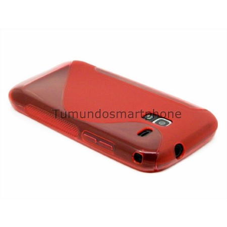 Funda Gel Tpu Galaxy Ace 2 I8160 S Line Color Roja