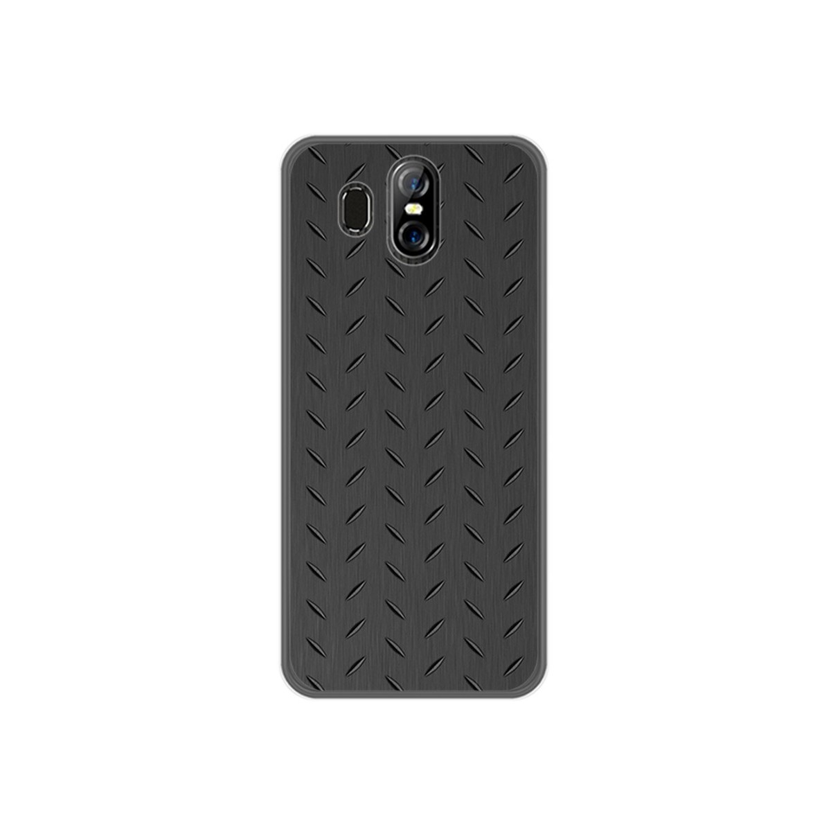 Funda Gel Tpu para Homtom S16 Diseño Metal Dibujos