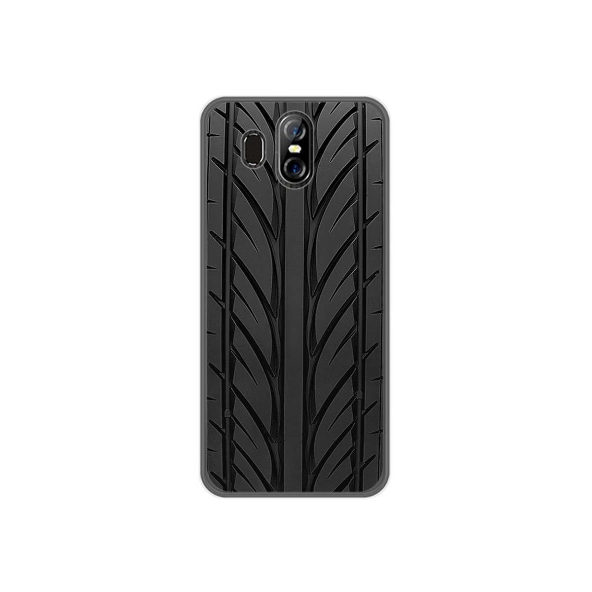 Funda Gel Tpu para Homtom S16 Diseño Neumatico Dibujos