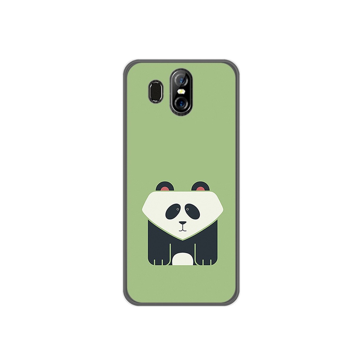 Funda Gel Tpu para Homtom S16 Diseño Panda Dibujos