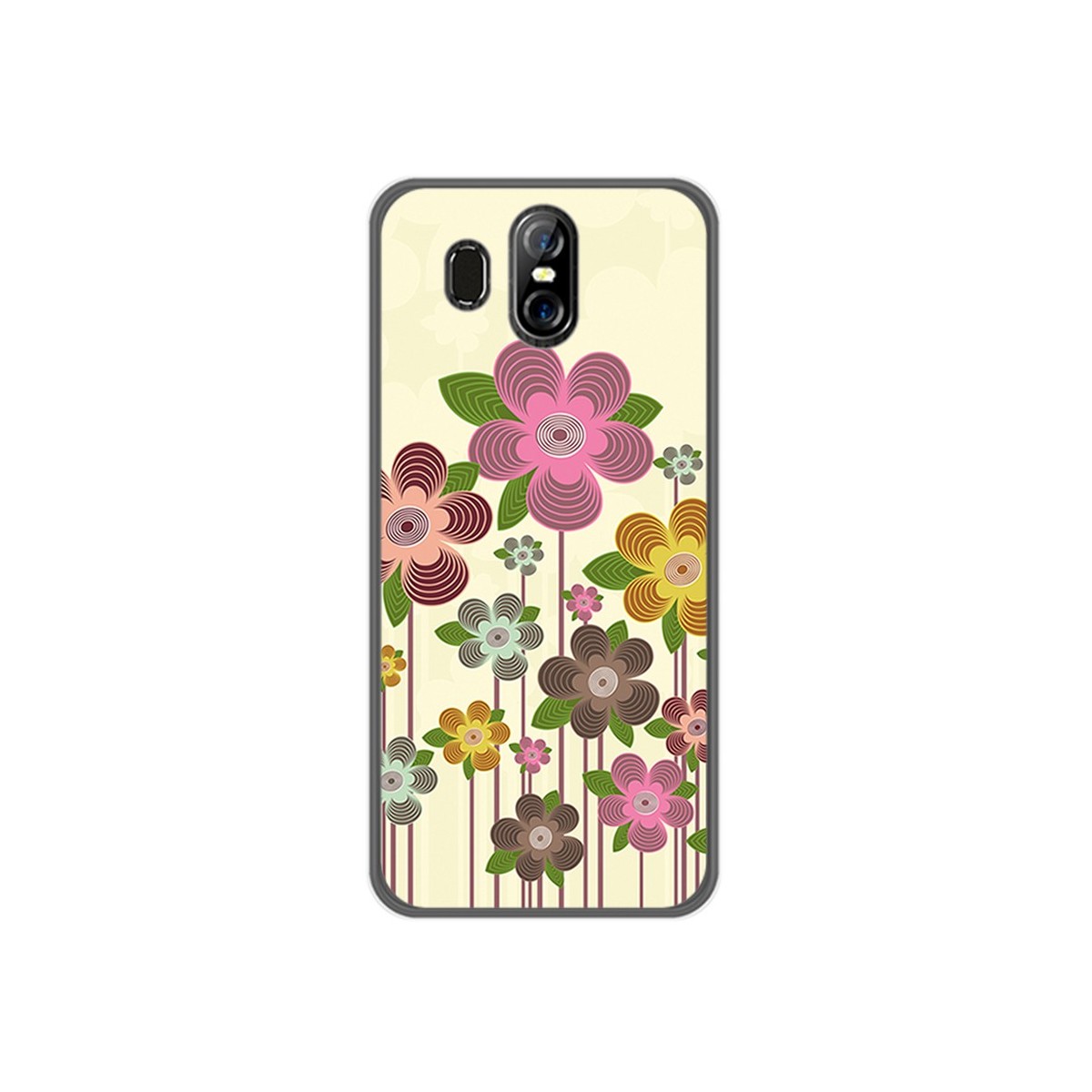 Funda Gel Tpu para Homtom S16 Diseño Primavera En Flor Dibujos