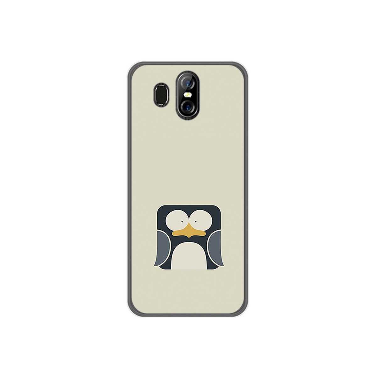 Funda Gel Tpu para Homtom S16 Diseño Pingüino Dibujos