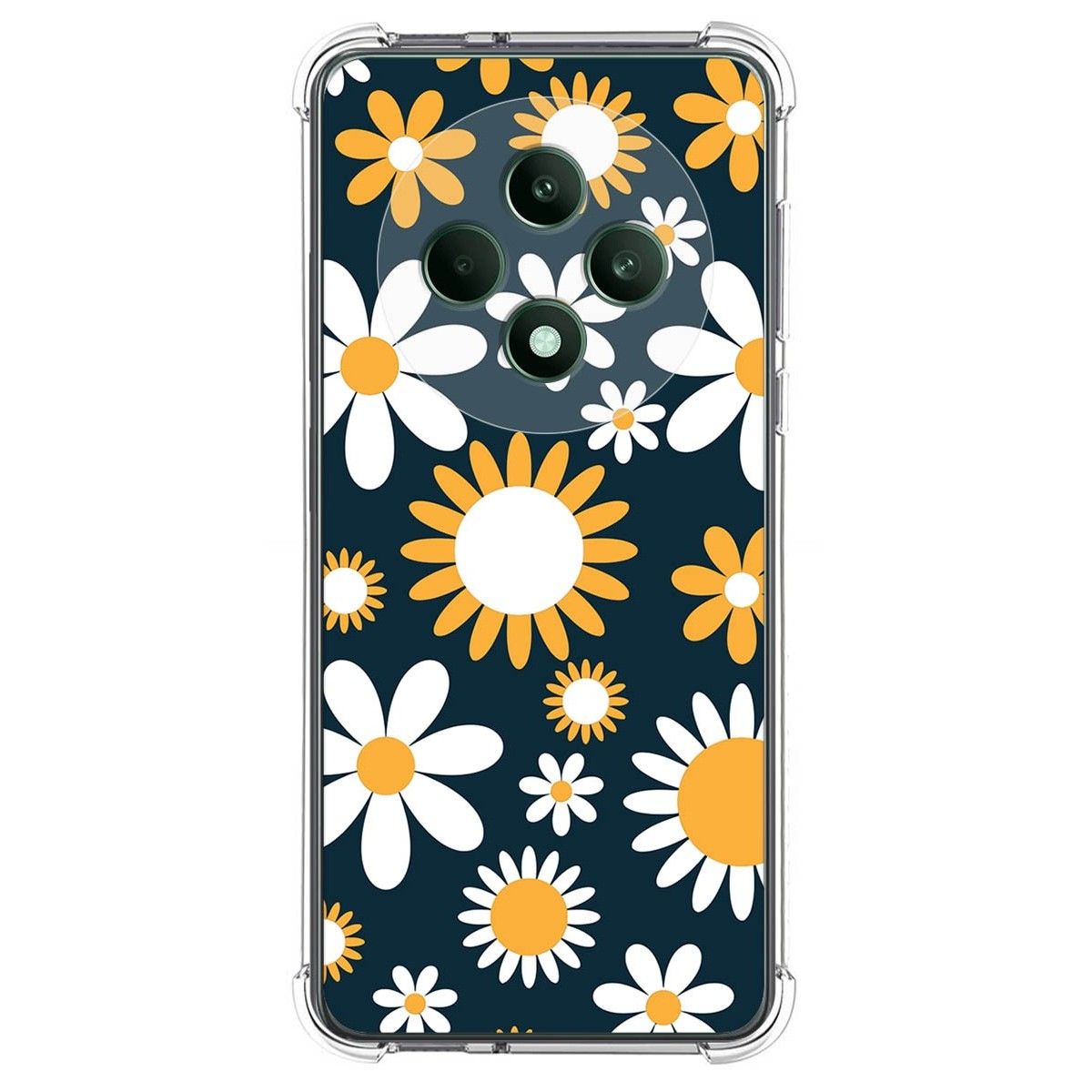 Funda Silicona Antigolpes para Oppo Reno 12F 4G / 12 F 5G diseño Flores 08 Dibujos