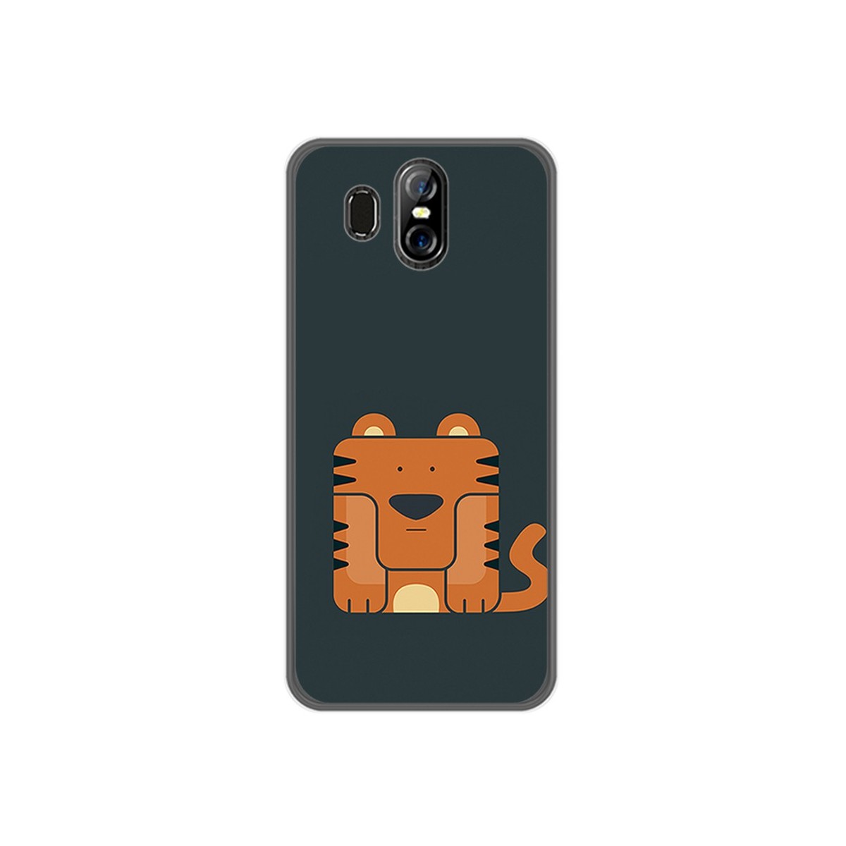 Funda Gel Tpu para Homtom S16 Diseño Tigre Dibujos