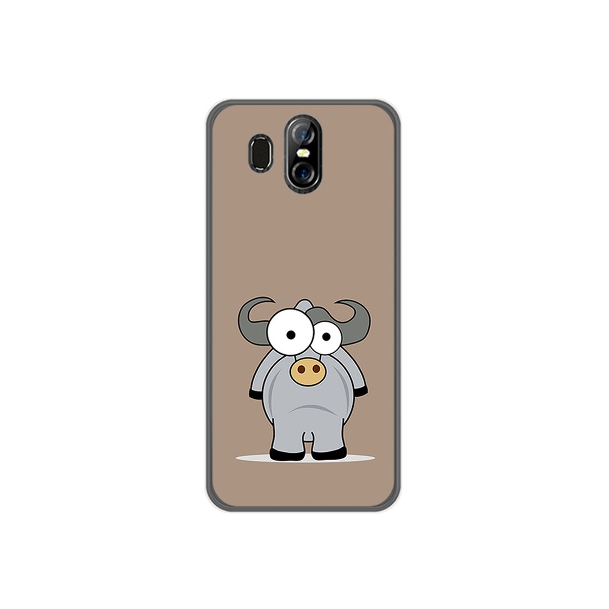 Funda Gel Tpu para Homtom S16 Diseño Toro Dibujos