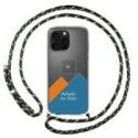 Personaliza tu Funda Colgante Transparente para Iphone 16 Pro Max (6.9) con Cordon Verde / Dorado Dibujo Personalizada