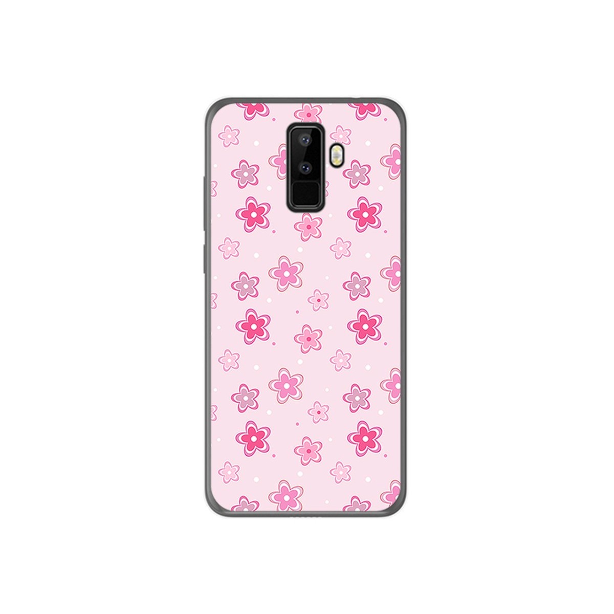 Funda Gel Tpu para Leagoo M9 Diseño Flores Dibujos