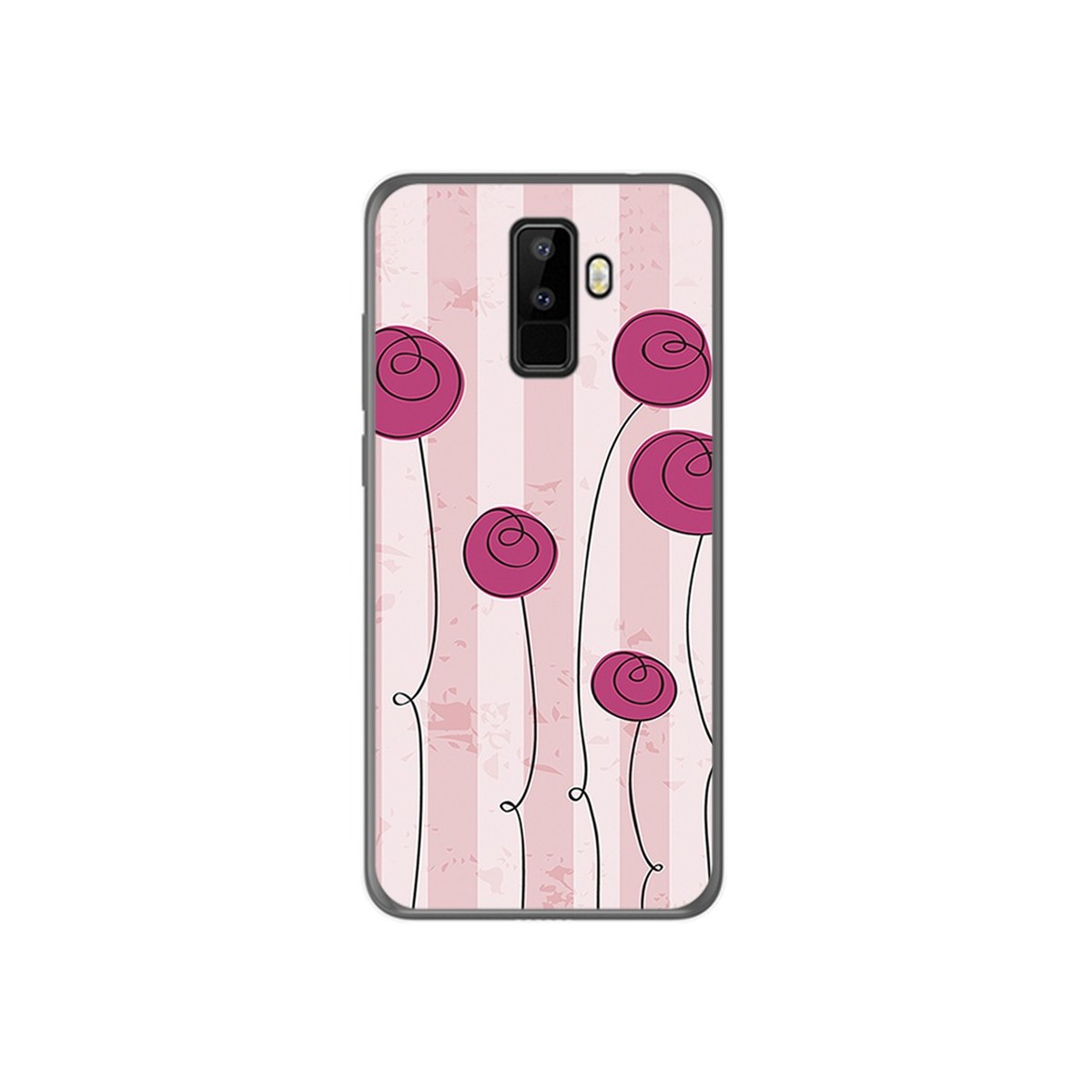 Funda Gel Tpu para Leagoo M9 Diseño Flores Vintage Dibujos