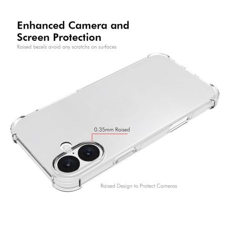 Funda Silicona Antigolpes Transparente para Iphone 16 Plus (6.7)