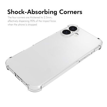Funda Silicona Antigolpes Transparente para Iphone 16 Plus (6.7)