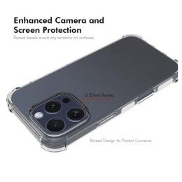 Funda Silicona Antigolpes Transparente para Iphone 16 Pro (6.3) 2