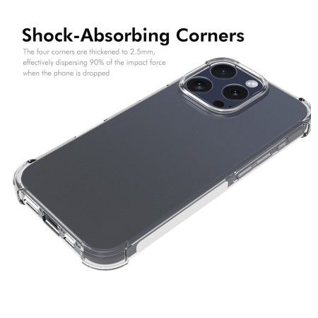Funda Silicona Antigolpes Transparente para Iphone 16 Pro (6.3)