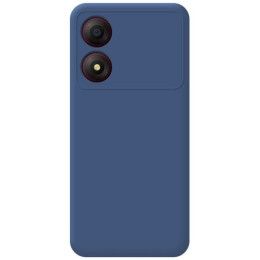 Funda Silicona Líquida Ultra Suave para Zte Blade A34 4G color Azul Oscuro 2