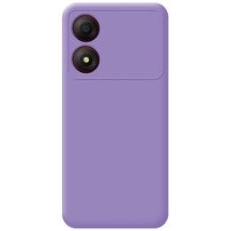 Funda Silicona Líquida Ultra Suave para Zte Blade A34 4G color Morada 2