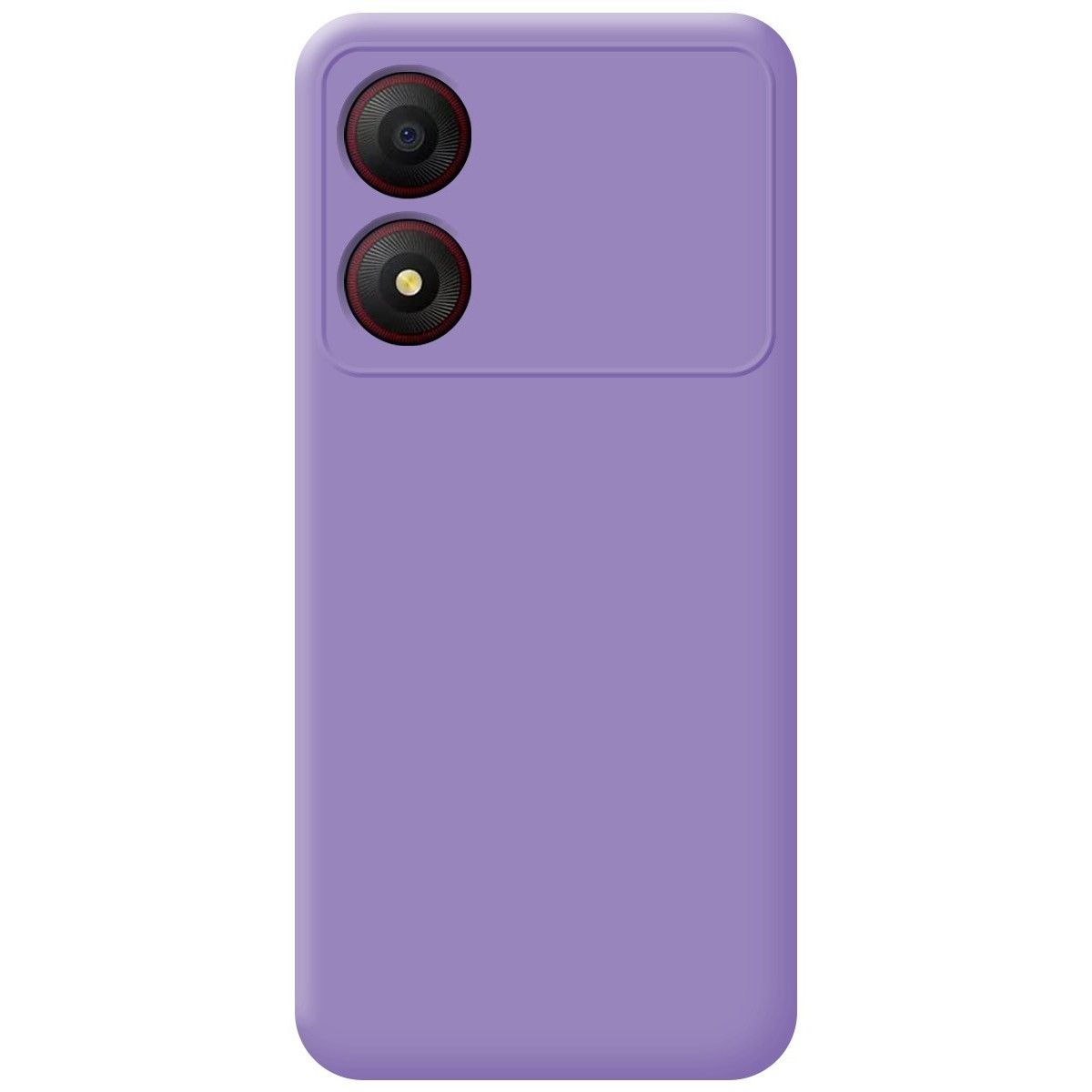 Funda Silicona Líquida Ultra Suave para Zte Blade A34 4G color Morada
