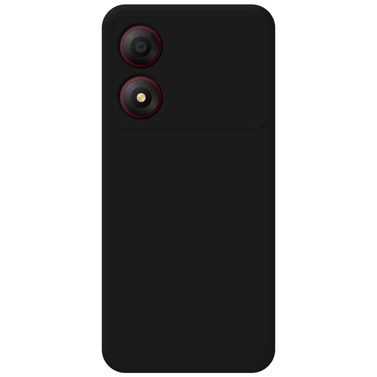 Funda Silicona Líquida Ultra Suave para Zte Blade A34 4G color Negra