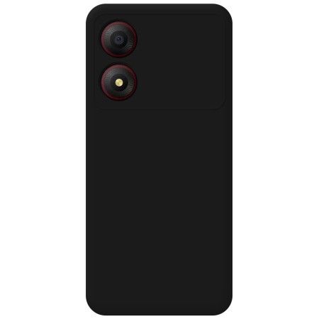 Funda Silicona Líquida Ultra Suave para Zte Blade A34 4G color Negra
