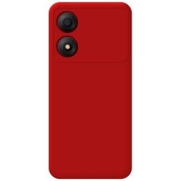 Funda Silicona Líquida Ultra Suave para Zte Blade A34 4G color Roja 2