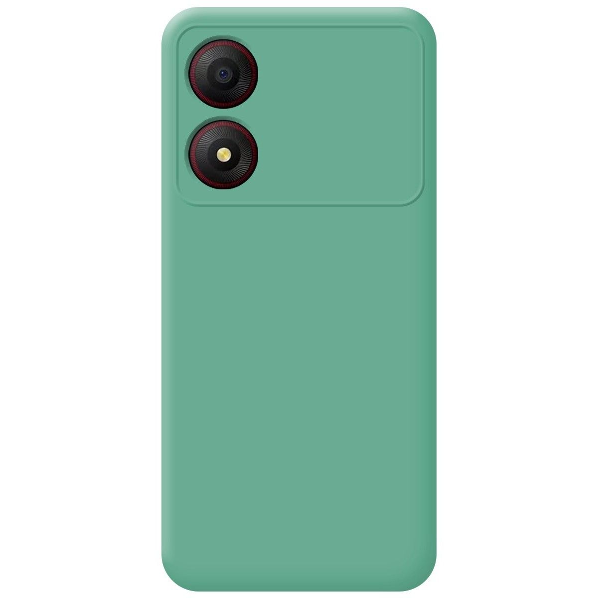 Funda Silicona Líquida Ultra Suave para Zte Blade A34 4G color Verde