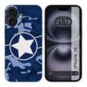 Funda Silicona para Iphone 16 (6.1) diseño Camuflaje 03 Dibujos