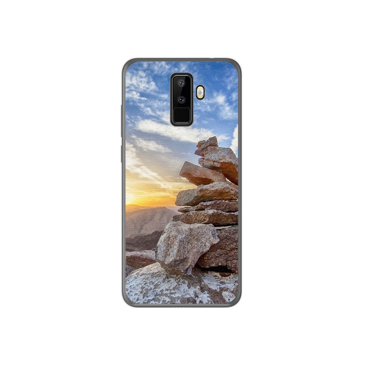 Funda Gel Tpu para Leagoo M9 Diseño Sunset Dibujos