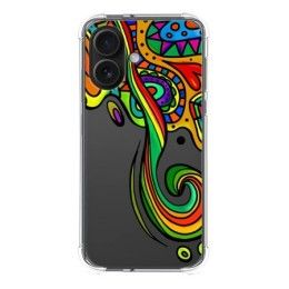 Funda Silicona Antigolpes para Iphone 16 (6.1) diseño Colores Dibujos