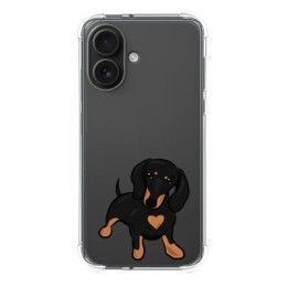 Funda Silicona Antigolpes para Iphone 16 (6.1) diseño Perros 04 Dibujos