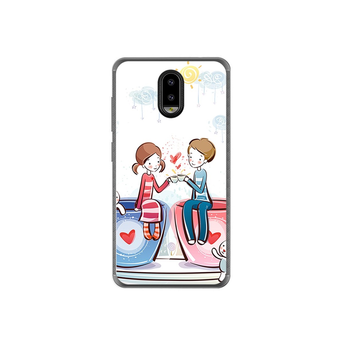 Funda Gel Tpu para Leagoo Z7 Diseño Cafe Dibujos