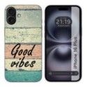 Funda Silicona para Iphone 16 Plus (6.7) diseño Madera 01 Dibujos