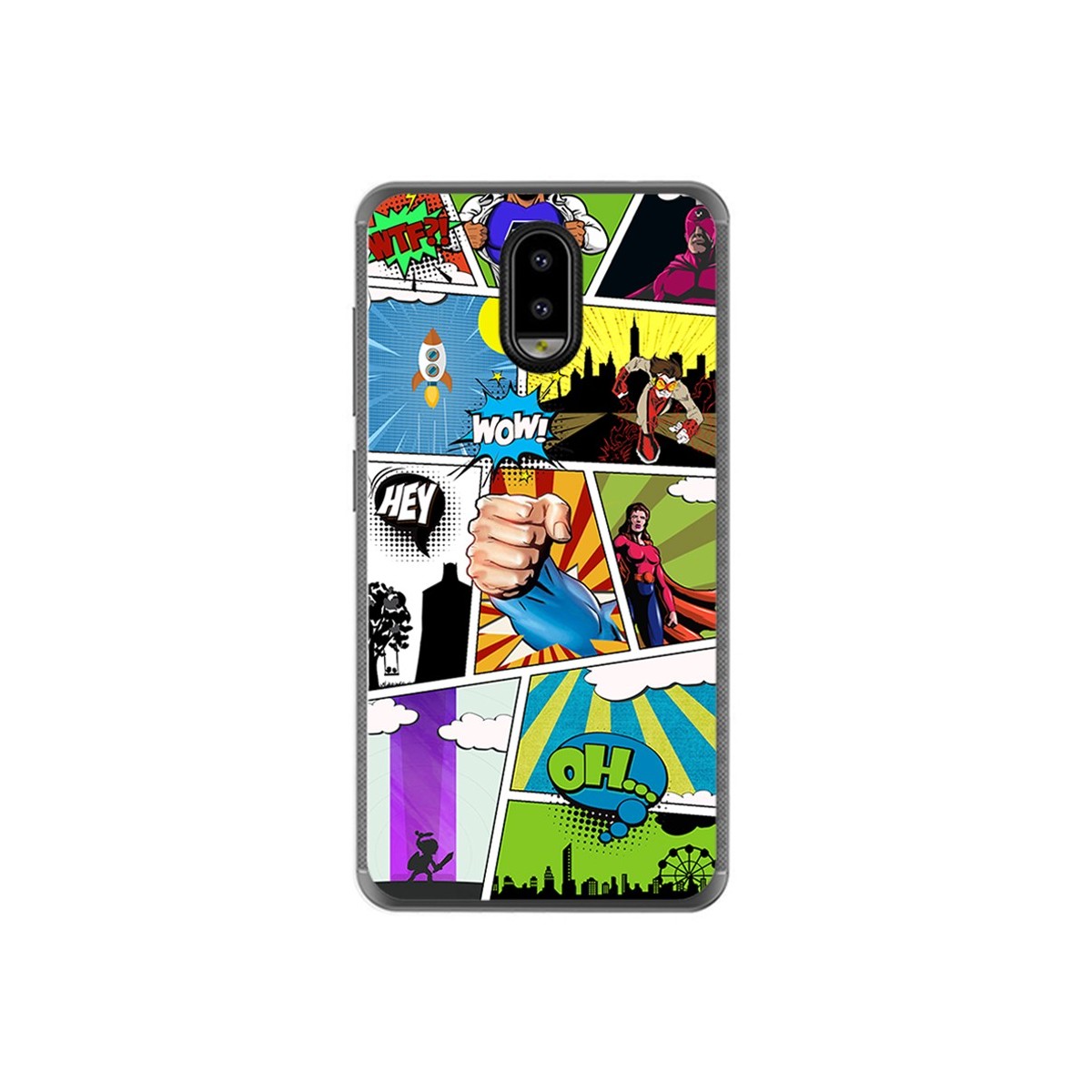 Funda Gel Tpu para Leagoo Z7 Diseño Comic Dibujos