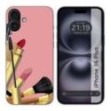 Funda Silicona para Iphone 16 Plus (6.7) diseño Brochas Dibujos