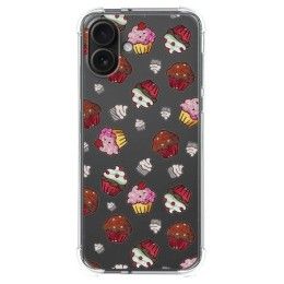 Funda Silicona Antigolpes para Iphone 16 Plus (6.7) diseño Muffins Dibujos