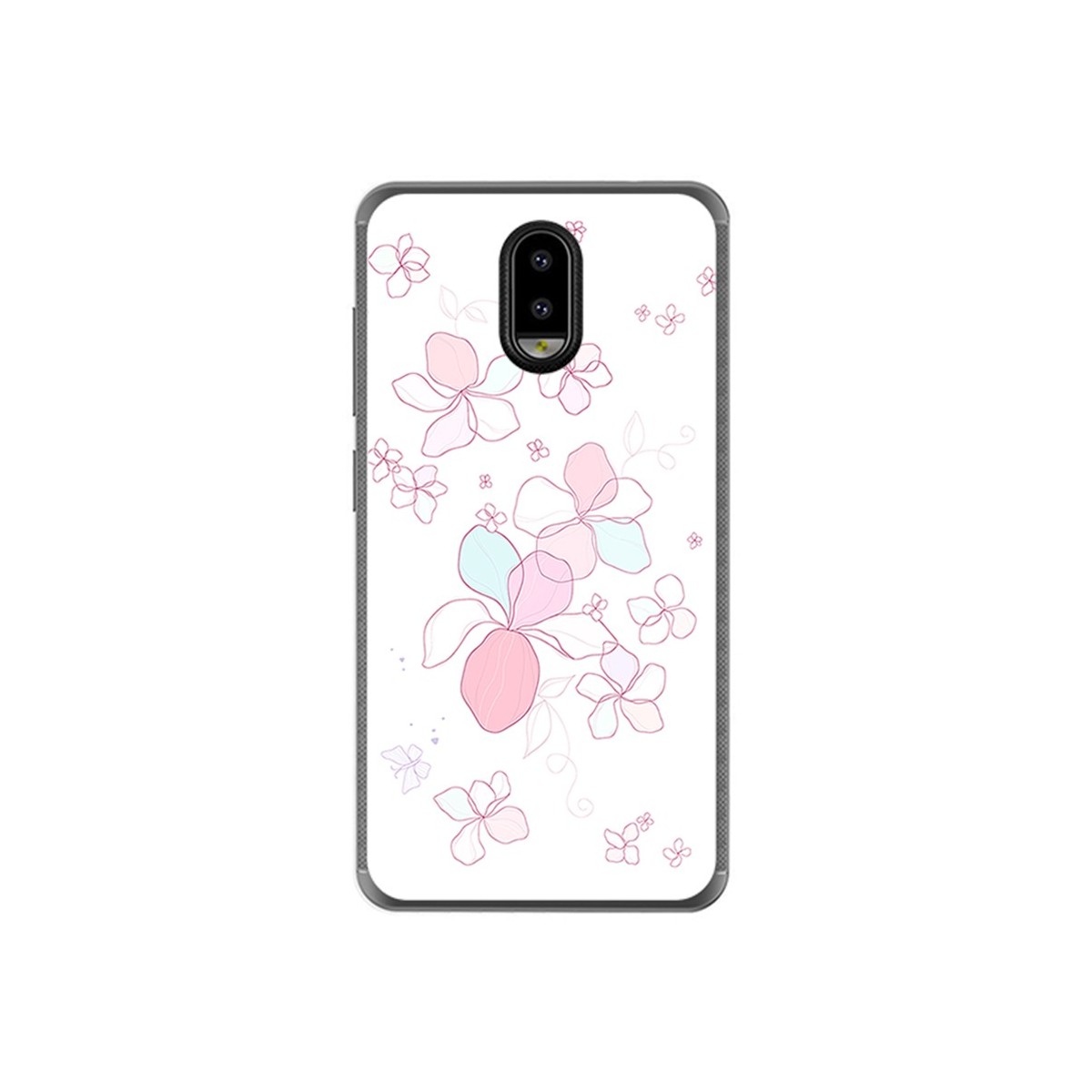 Funda Gel Tpu para Leagoo Z7 Diseño Flores Minimal Dibujos