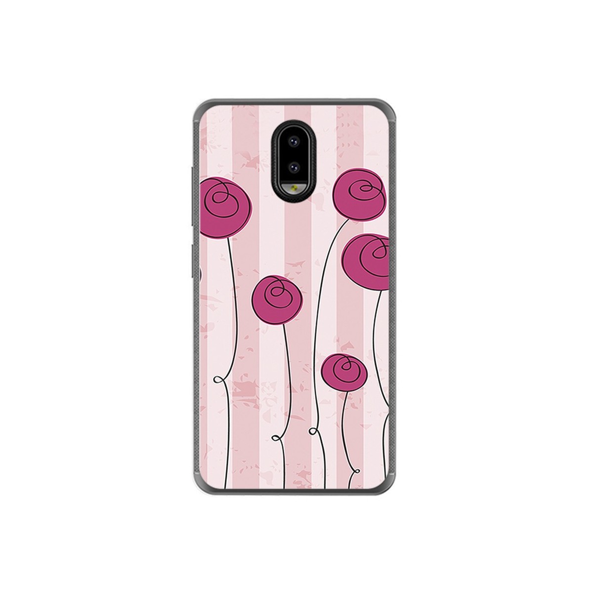 Funda Gel Tpu para Leagoo Z7 Diseño Flores Vintage Dibujos