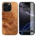 Funda Silicona para Iphone 16 Pro (6.3) diseño Madera 04 Dibujos