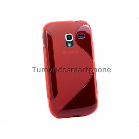 Funda Gel Tpu Galaxy Ace 2 I8160 S Line Color Roja
