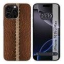 Funda Silicona para Iphone 16 Pro Max (6.9) diseño Cuero 01 Dibujos