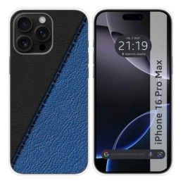Funda Silicona para Iphone 16 Pro Max (6.9) diseño Cuero 02 Dibujos