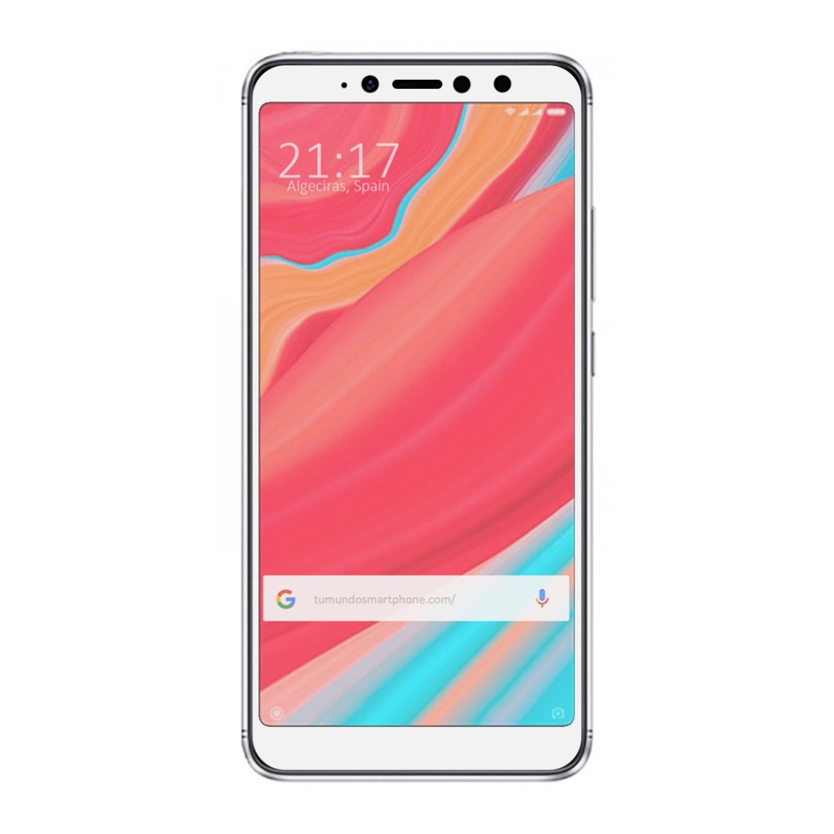 Protector Cristal Templado Frontal Completo Blanco para Xiaomi Redmi S2 Vidrio