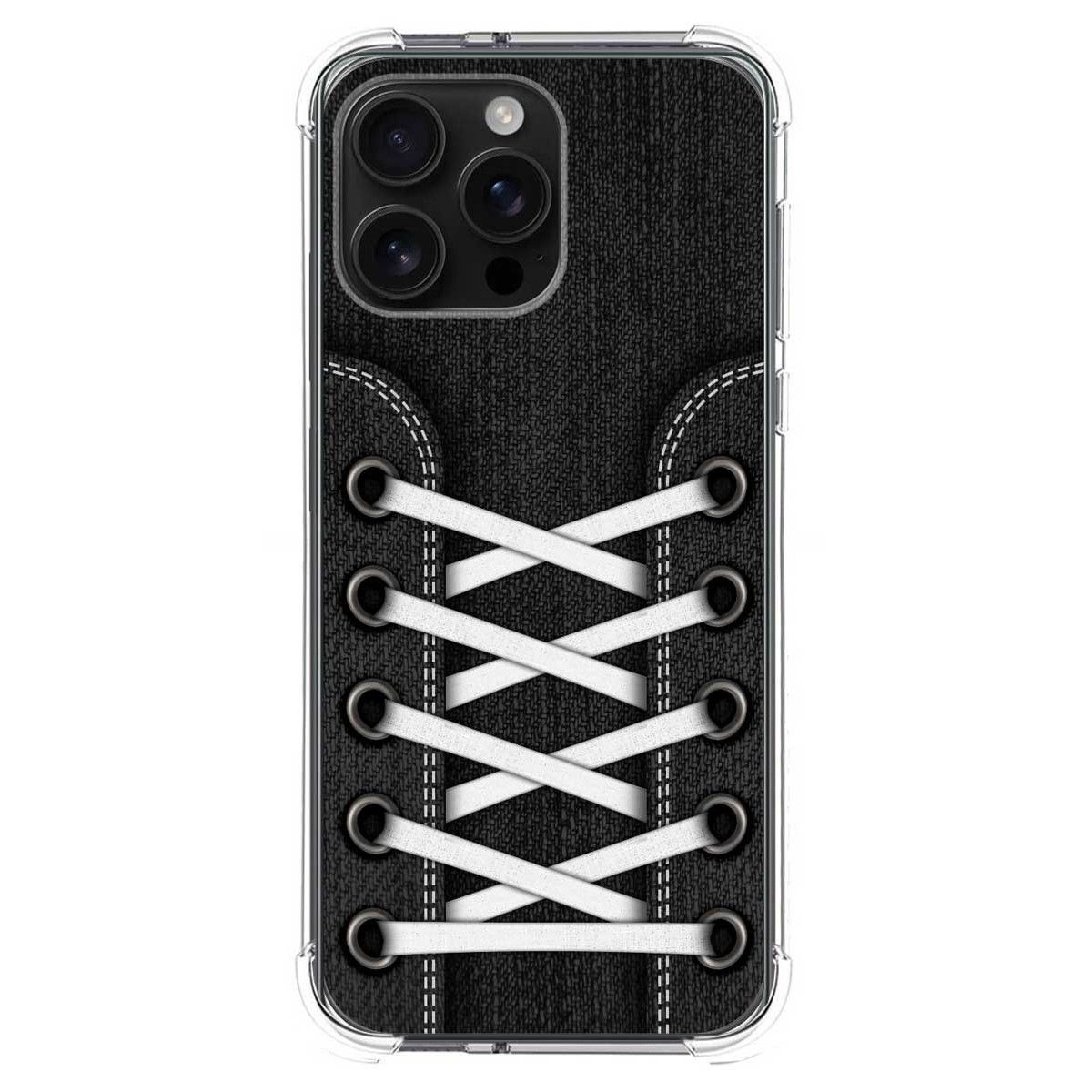 Funda Silicona Antigolpes para Iphone 16 Pro Max (6.9) diseño Zapatillas 02 Dibujos