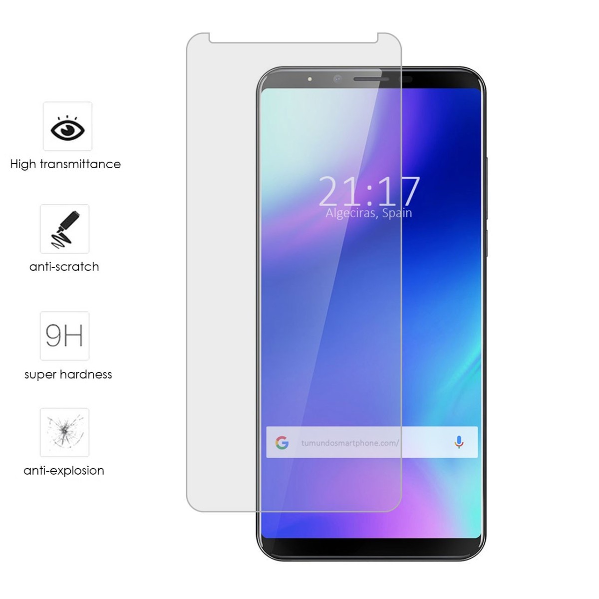 Protector Cristal Templado para Cubot X18 Plus Vidrio