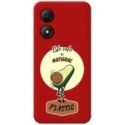 Funda Silicona Líquida Roja para Zte Blade A34 4G diseño Culo Natural Dibujos